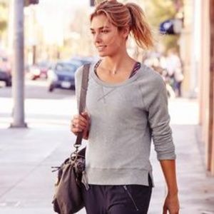 Athleta Olympus Thermal Grey Sweater - XS